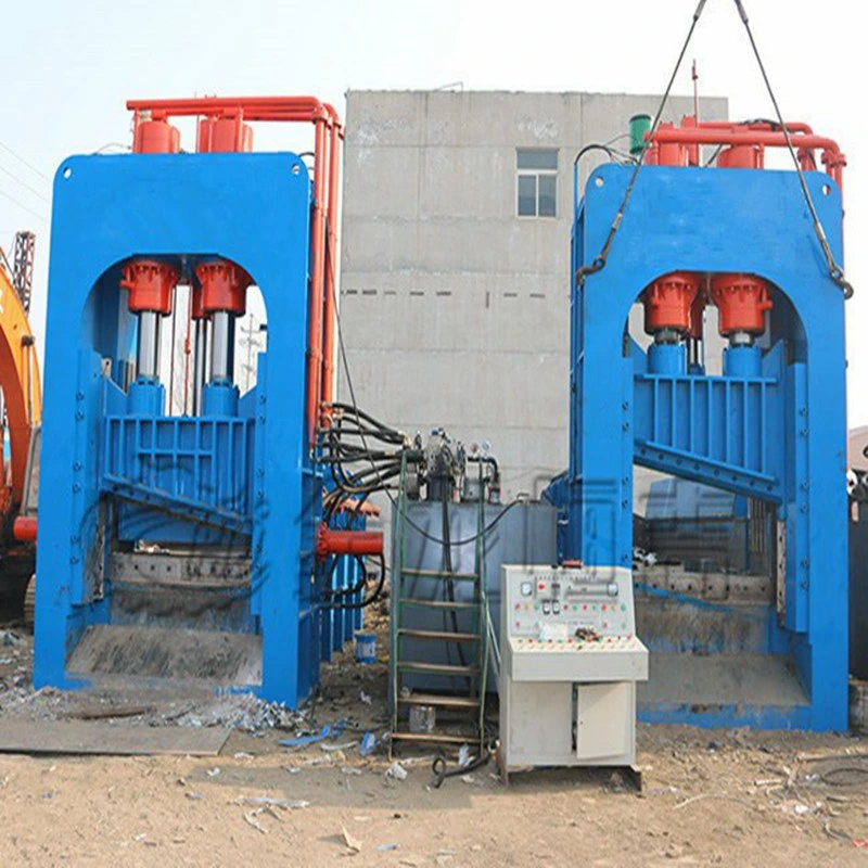 350t to 2500t Heavy Duty Hydraulic Gantry Guillotine Shear Waste Metal Scrap Cutting Machine Guillotine Scissors