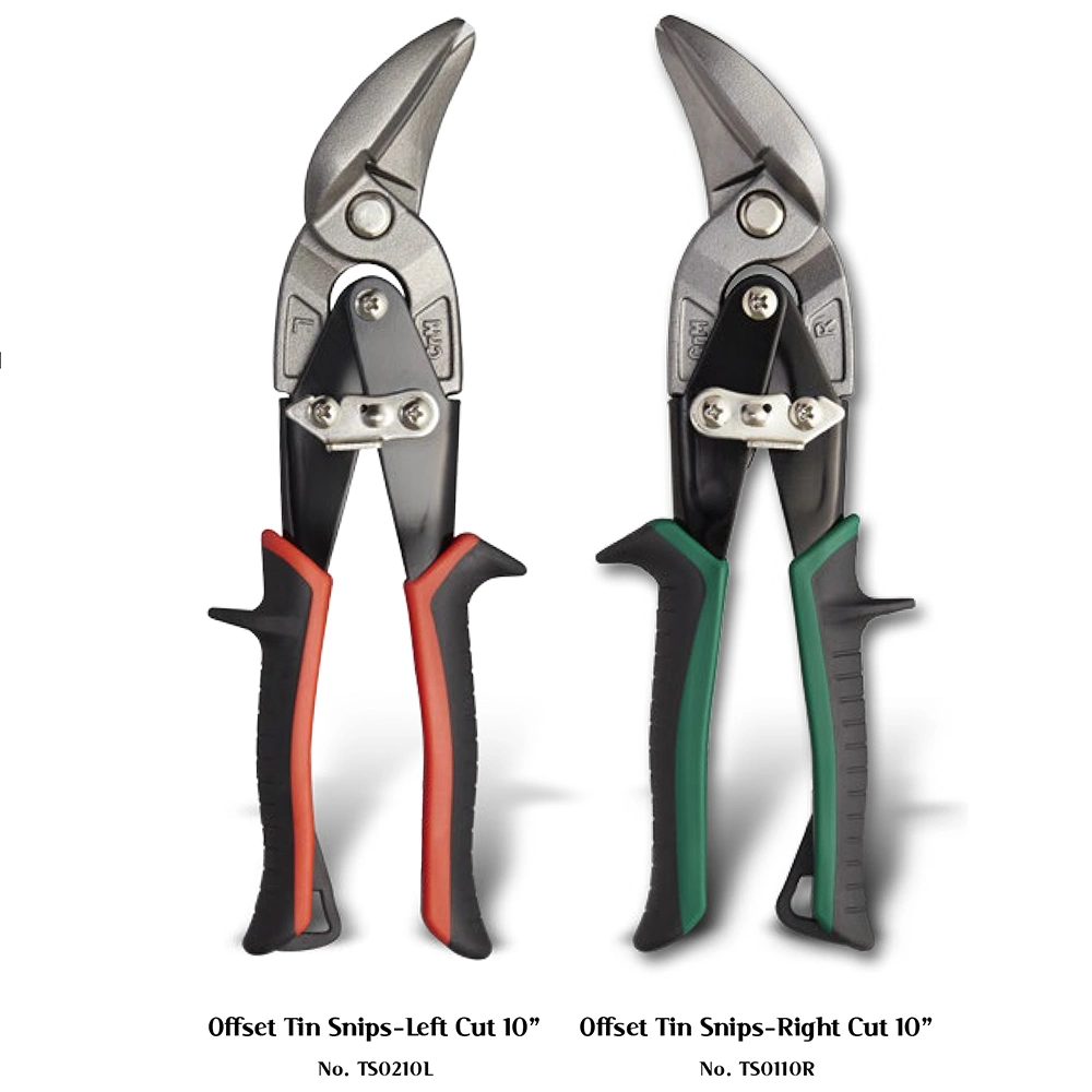 Multi-Purpose Accept Customized Logo 10 Inch/Left Offset Tin Snips Aviation Tin Snips Hardware Tools