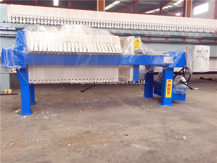 Industry PLC Cast Iron Frame-Plate Automatic Hydraulic Filter Press