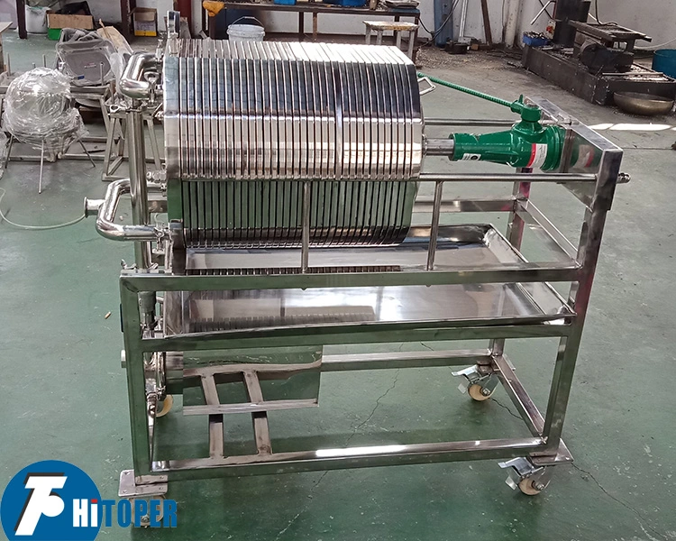 Hydraulic Closing Beverage Filter Press Hot Used in Food Industry