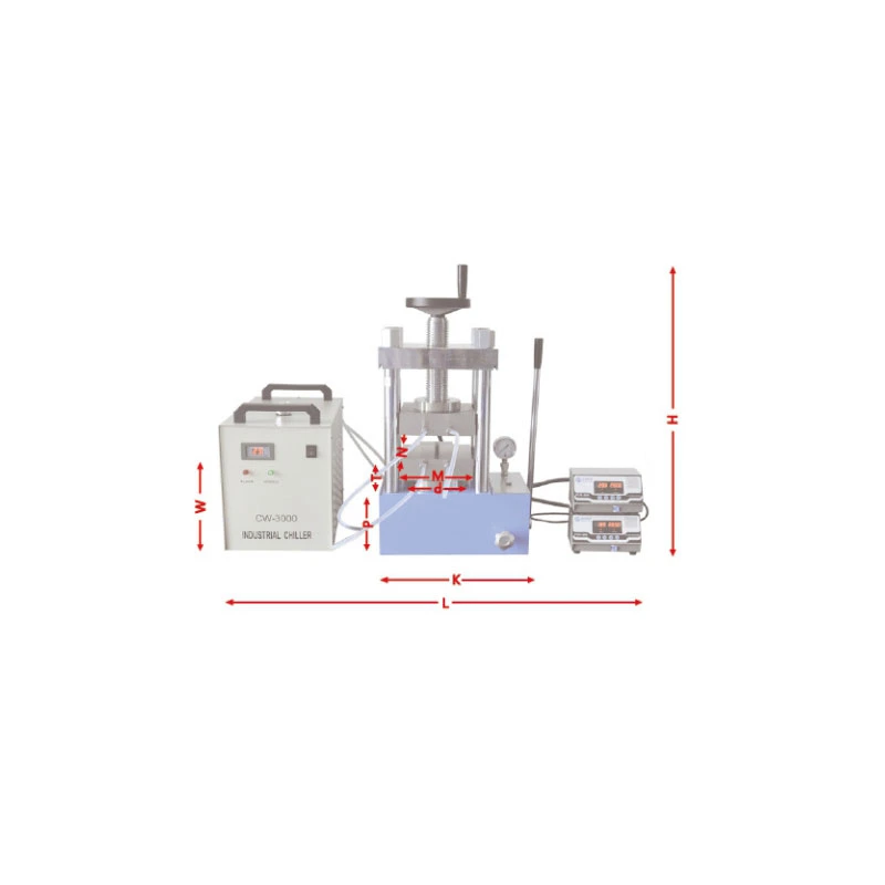 Laboratory Hydraulic Press Electric Heating for Ceramic Materials, Electronics Industry, Battery Energy