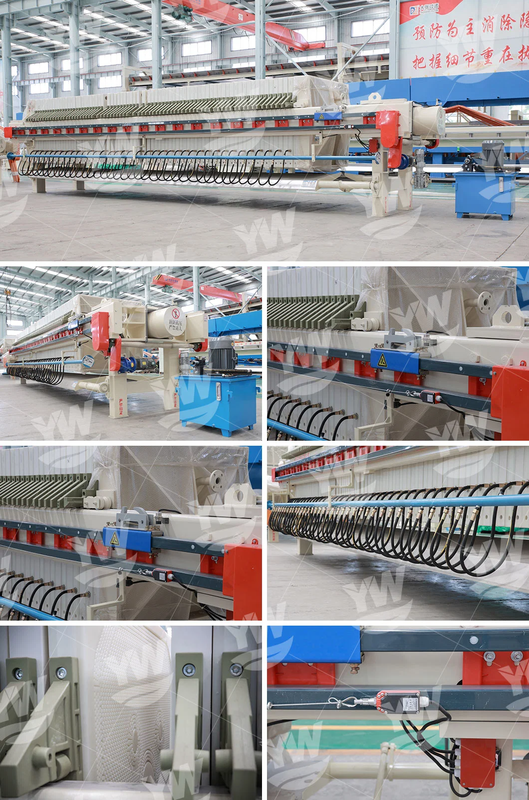 Automatic Membrane Filter Press Manufacturer with Factory Price for Sludge Dewatering Treatment and Wastewater Treatment