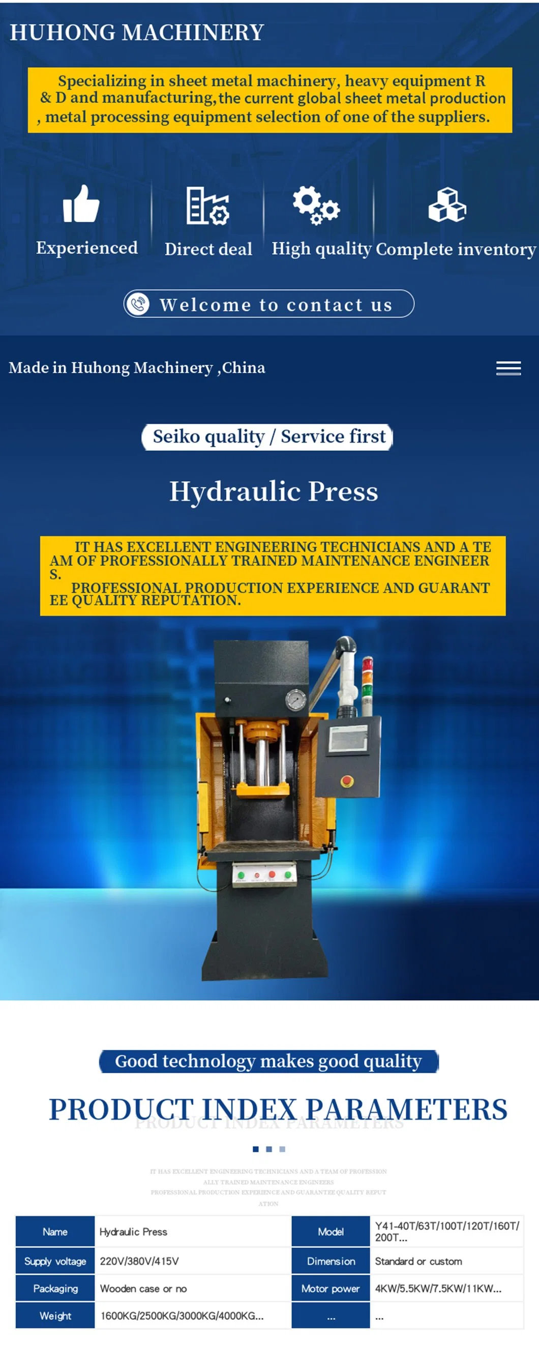 Y41-100t C-Frame Single Column Hydraulic Press with High Speed/100 Ton Hydraulic Press Cheap Single Column Hydraulic Press