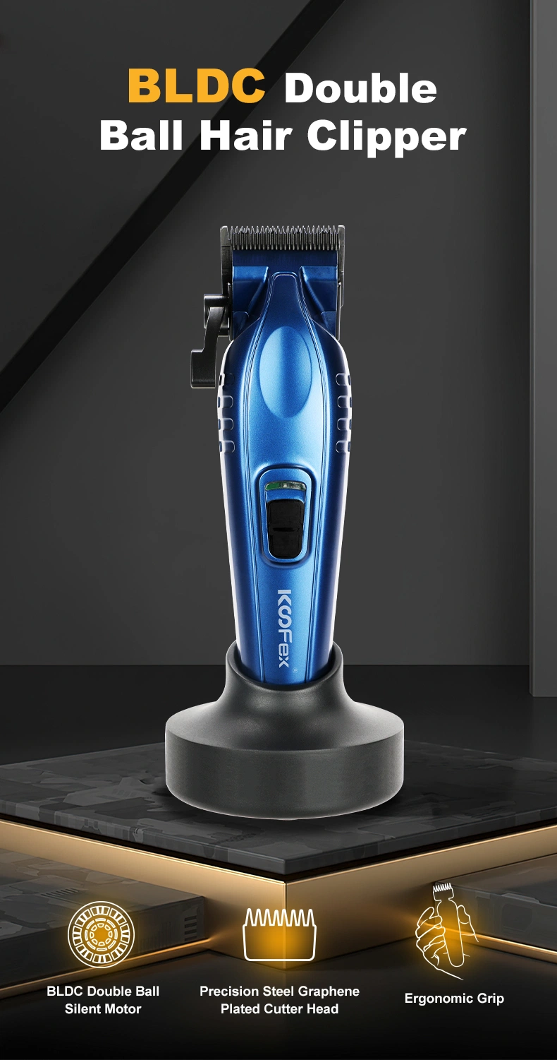 Koofex 2023 New Product Electric Brushless Motor Hair Clipper with Charging Stand