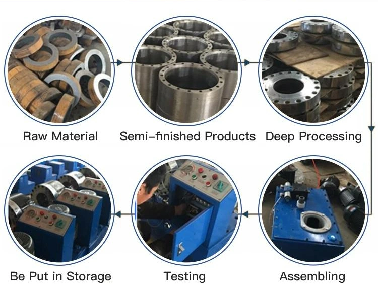 High-Tech CNC Equipment with 13sets Dies 1/8-2&prime;&prime; 6sh Hydraulic Pressing Machine