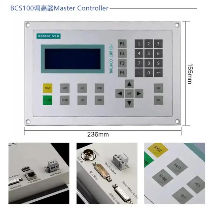 Fscut3000s+BCS100 Laser Cutting Control System High Power Intelligent Perforation