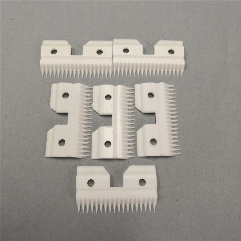 Exceptional Wear-Resistance High Hardness 18 Teeth Pet Zirconium Oxide Zirconia Clipper Ceramic Moving Blade