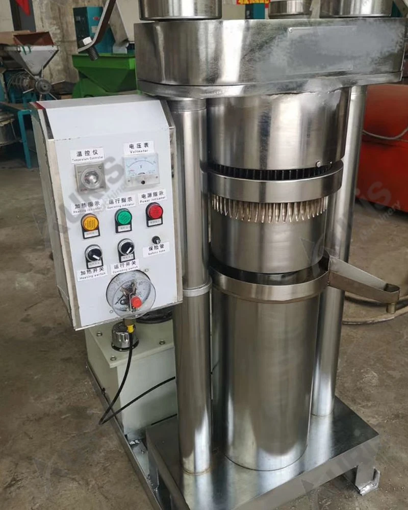 High Oil Recovery Vertical Hydraulic Sesame Walnut Tea Seed Sunflower Seed Oil Extruding Pressing Expeller Making Equipment