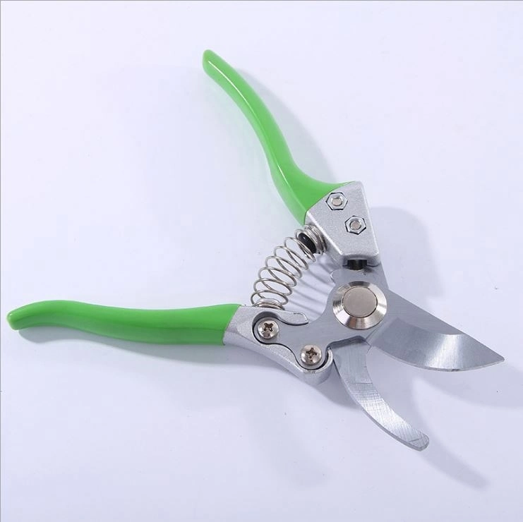 Mf-1014 Professional High-Carbon Steel Garden Pruning Shears with Green PVC Handle