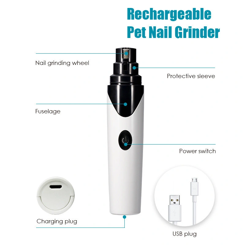 Rechargeable Automatic Pet Electric Nail Grinder Clipper for Cat Dog