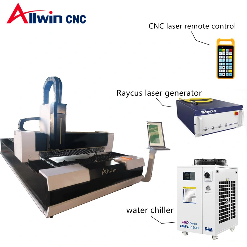 CNC Portable Fiber Laser Cutter for Metal Cutting with Max Laser Source