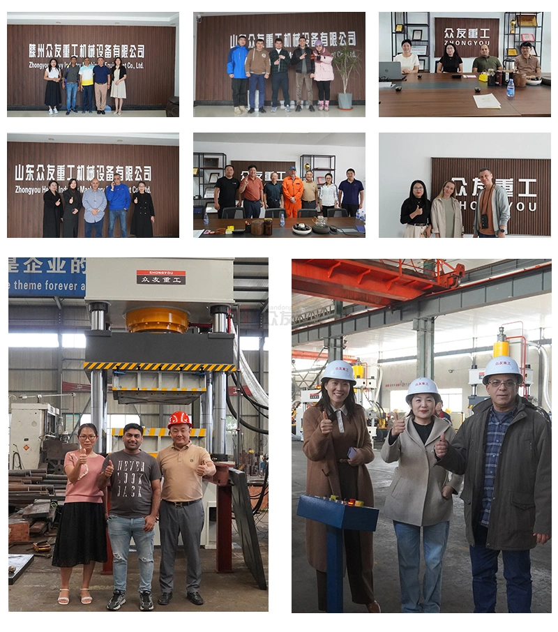Approved ISO900112 Months Zhongyou Wooden Box or Container Press Machine Price Hydraulic
