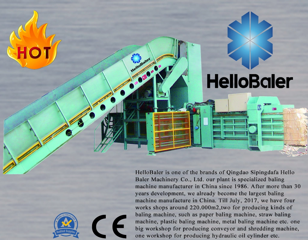 Waste paper cardboard metal wire copper wire carpet plastics bottles baling pressing strapping baler machine