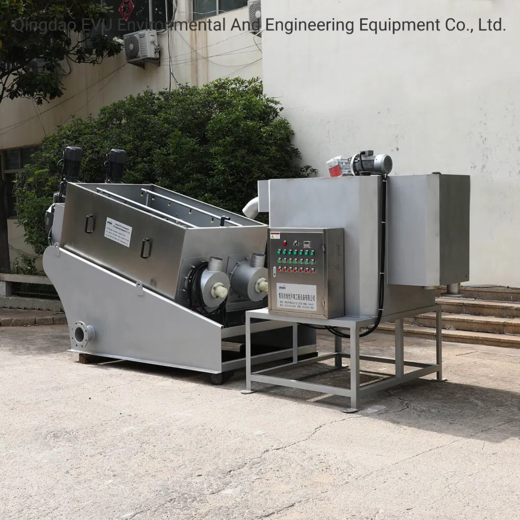 Volute Screw Press Sludge Dehydrator/Algae Sludge Dewatering Machine Manufacturer