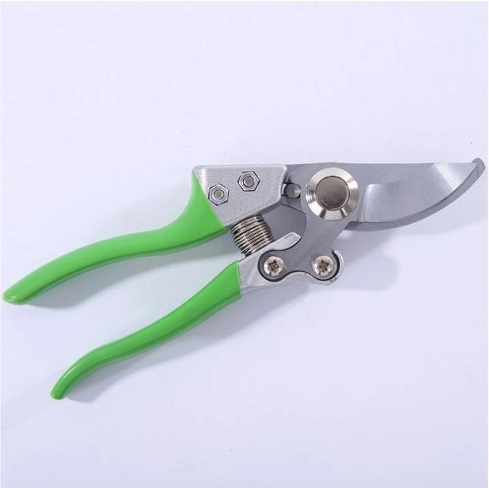 Mf-1014 Professional High-Carbon Steel Garden Pruning Shears with Green PVC Handle