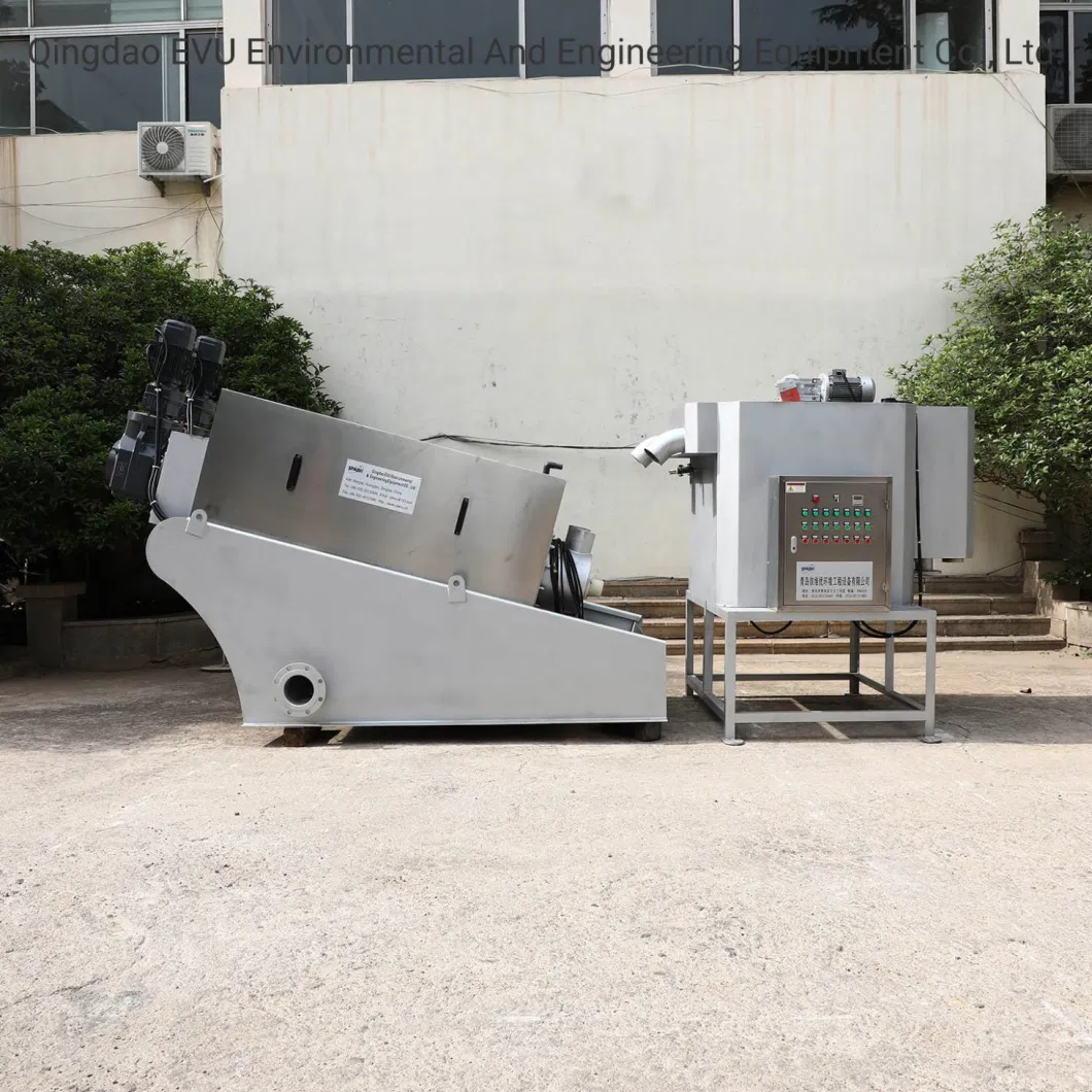 Volute Screw Press Sludge Dehydrator/Algae Sludge Dewatering Machine Manufacturer