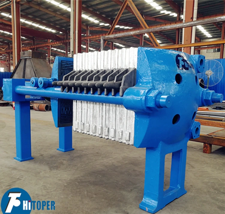 Cast Iron Filter Press Used in Piling Wastewater Sludge Dewatering