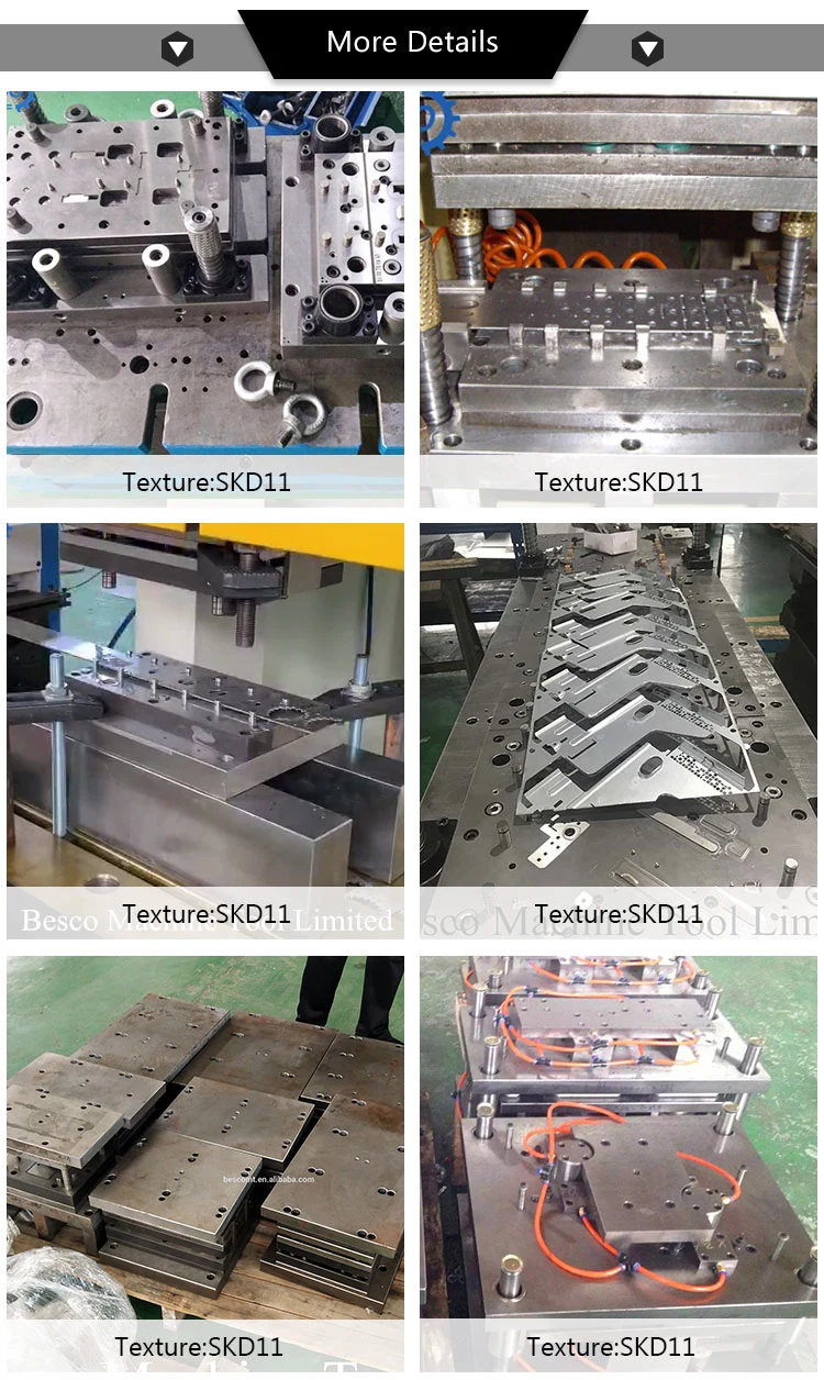 High Progressive Metal Manual Steel Stamping Punching Power Press Machine Mold Die Mould for Hinges Shovel Aluminum Foil Food Container Besco