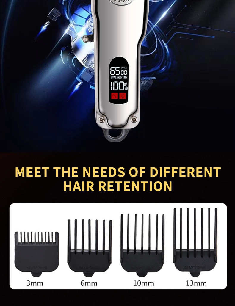 Amazon Rechargeable Trimmer Hair Clipper Men Metal Electric Razor New Professional Adult Professional Barber Hair Salon Clippers