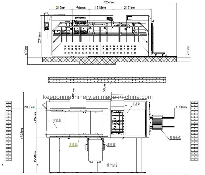 Mechanical Shearing Machine Long Life Automatic Sheet Feed Die Cutting Machine