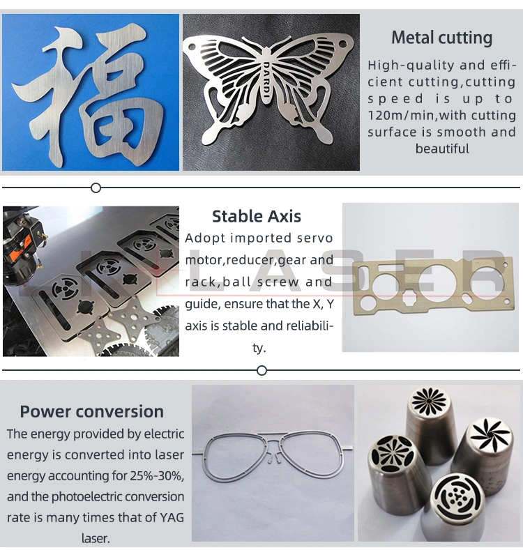 High Precision Metal Plate Laser Cutting Machine Fiber Laser Cutter Mini Laser Cutting Machine