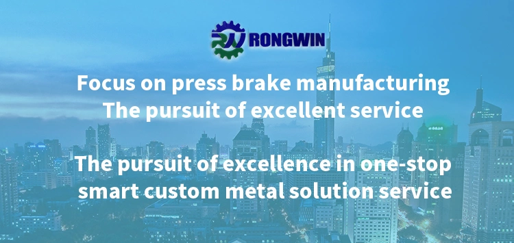 China Manufacturer Rongwin CNC Hydraulic Press Brake Wf67K-E Series Press Brake Machine CT8p Controller