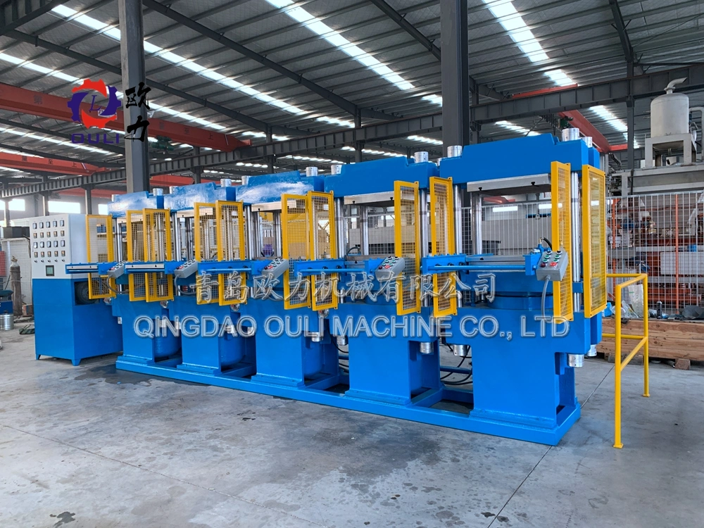 Automatic Rubber Vulcanizing Press Machine, Frame Hydraulic Vulcanizer/Curing Press, Column Floor Mat Tiles Molding Press