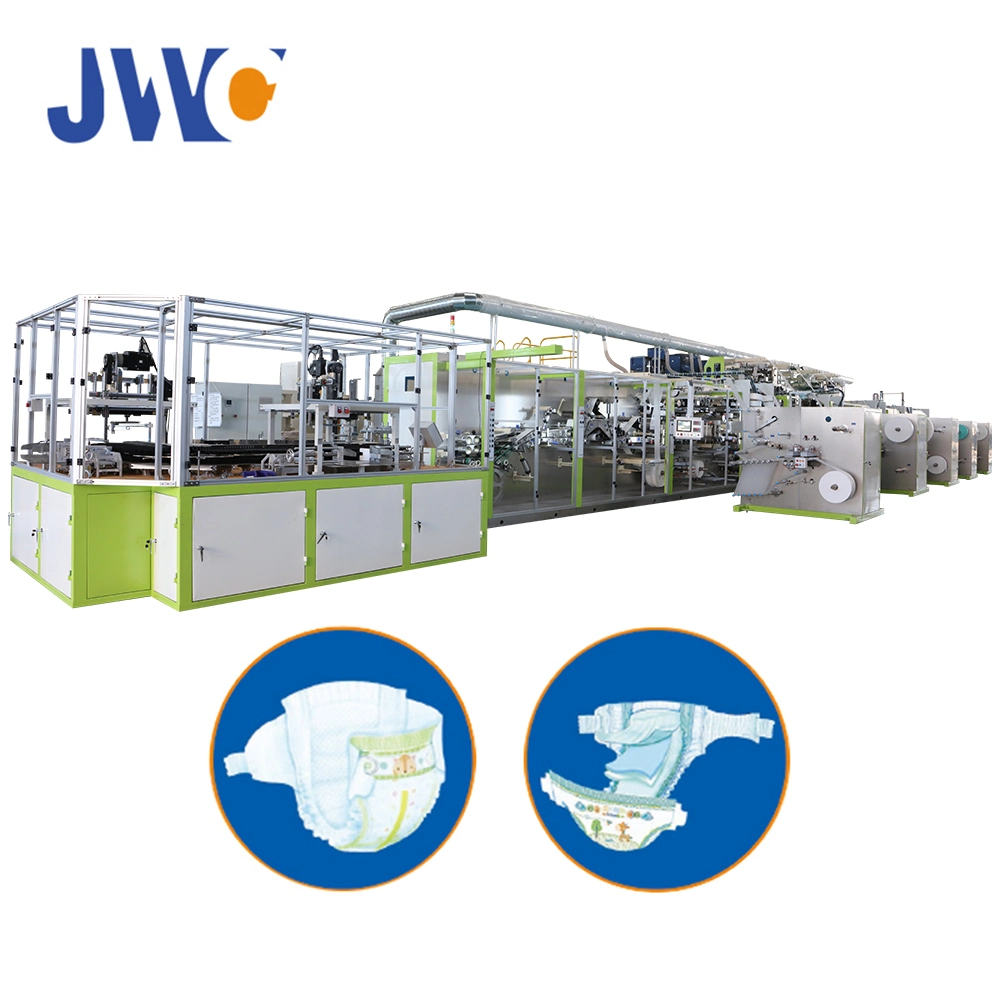 Jwc Customizable 1000PCS 3 Pieces Type Sanitary Napkin Machine