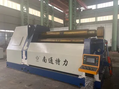  4 placa hidráulica CNC de rodillo máquina laminadora de rodillos, máquina de doblado