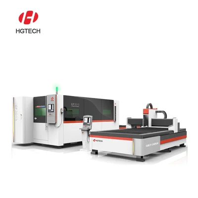  Hgtech 500W 1kw de 2 kw de 1000W 3000W 3015 IPG/Raycus/Max Metal CNC /Acero Inoxidable/hierro/aluminio/cobre/Ss/Ms Cortador láser de fibra de la placa de máquina de corte Precio