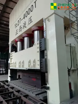  China Fabricación Zhengxi Marca cuatro columnas dibujo profundo 300 Ton Prensa hidráulica