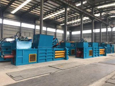  La prensa de balas hidráulica Horizontal máquina empacadora de cartón de la prensa de balas de algodón para la venta