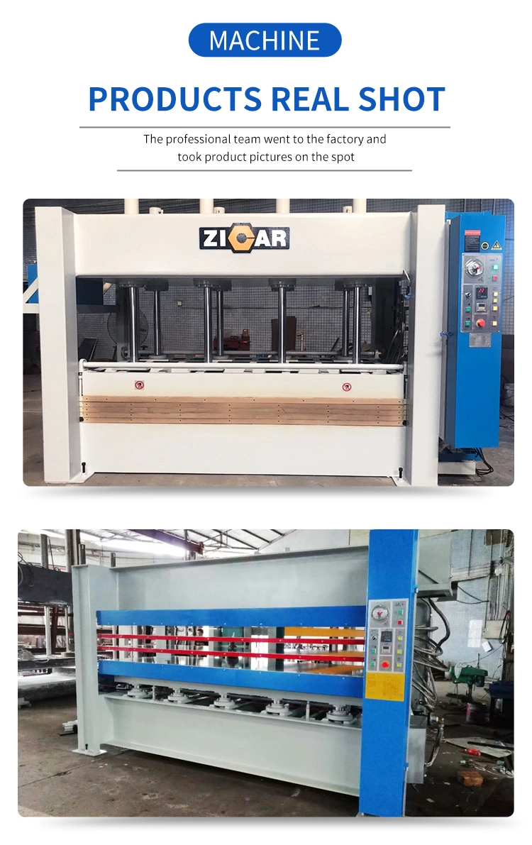 ZICAR hydraulic hot press 100t t0 160t for panel press, woodworking use 3 layers automatic