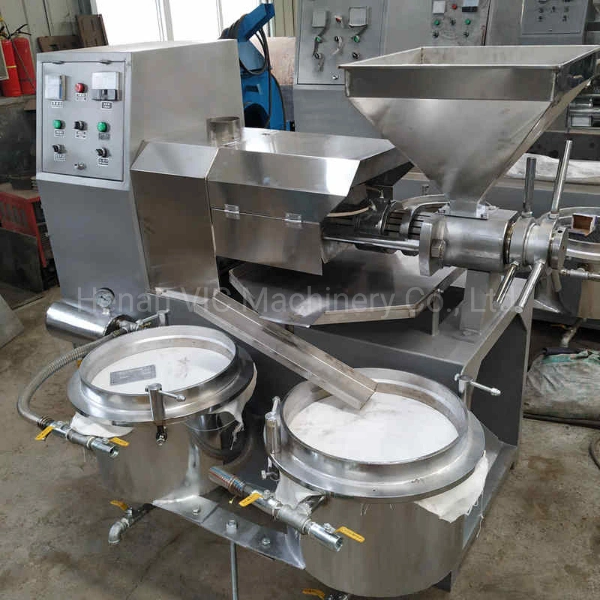 Automaic Integrated Cotton Seeds Peanut Coconut Olive Palm Making Pressing Processing Production Expeller Combined Screw Oil Press Machine with Vacuum Filter
