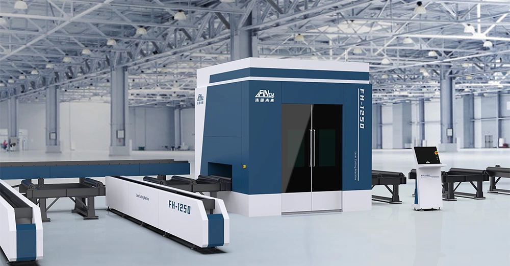 Professional H Steel Channel Fiber Laser Cutting Machines Hf-1250 Price