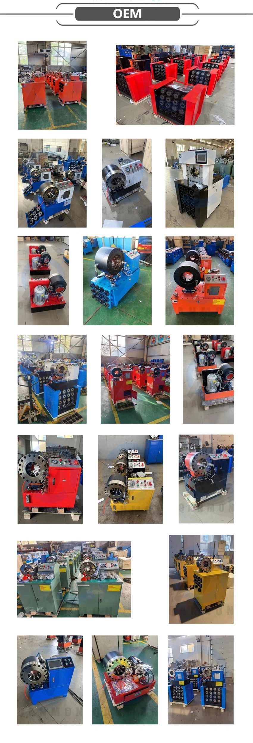 Outdoor Operate 1/4-2 4sp 12V 24V Battery Industrial Press Tool Air Conditioner Hydraulic Hose Crimping Machine High Pressure
