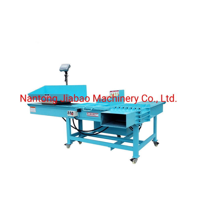 Best Selling Constant Weight Used Clothes Hydraulic Baler Factory Directly Clothes Press with Weighing Device 15kg Bale Weight for Textile/Used Rags for Sale