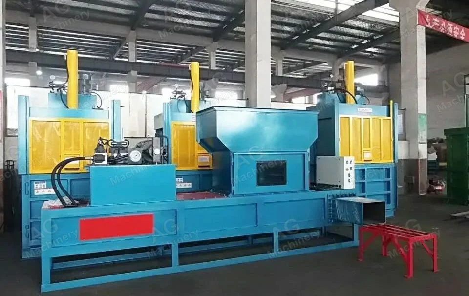 Sawdust Baler Machine Wood Shaving Hydraulic Press Bagging Machine for Sale