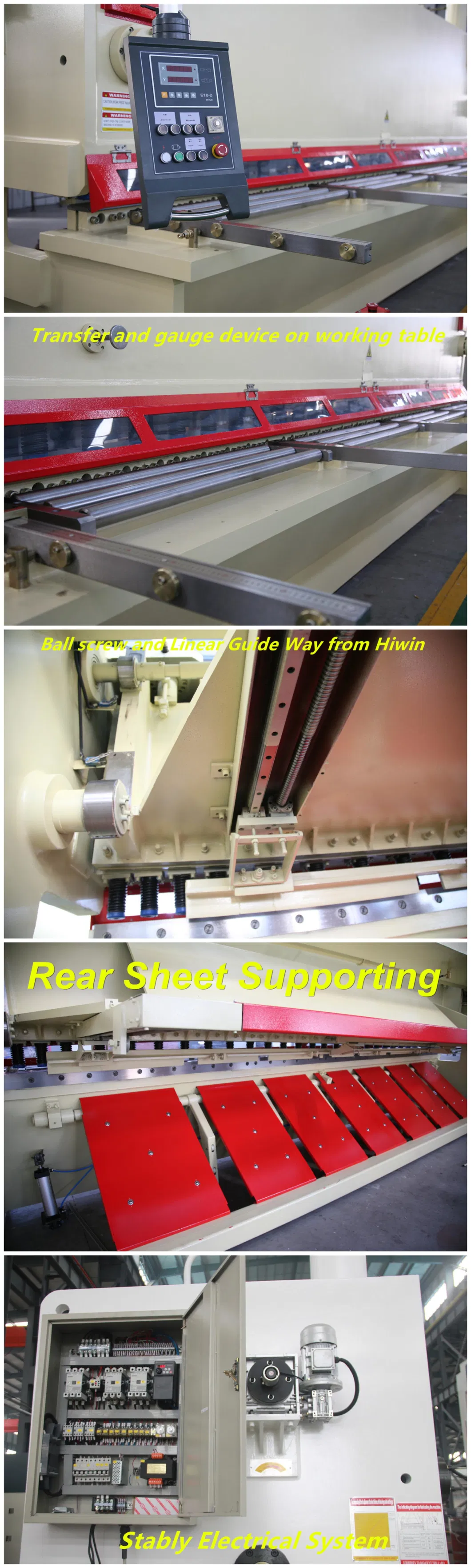 CNC Hydraulic Guillotine Shears for Metal Sheet Cutting