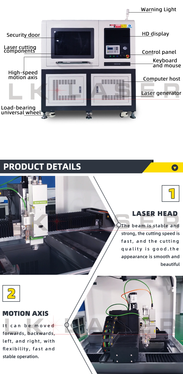 High Precision Metal Plate Laser Cutting Machine Fiber Laser Cutter Mini Laser Cutting Machine