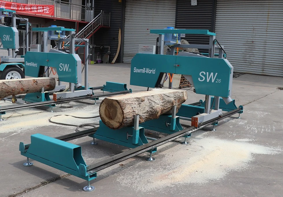 Electric Engine Ultra Portable Horizontal Band Sawmill Machine for Cutting Wood Board