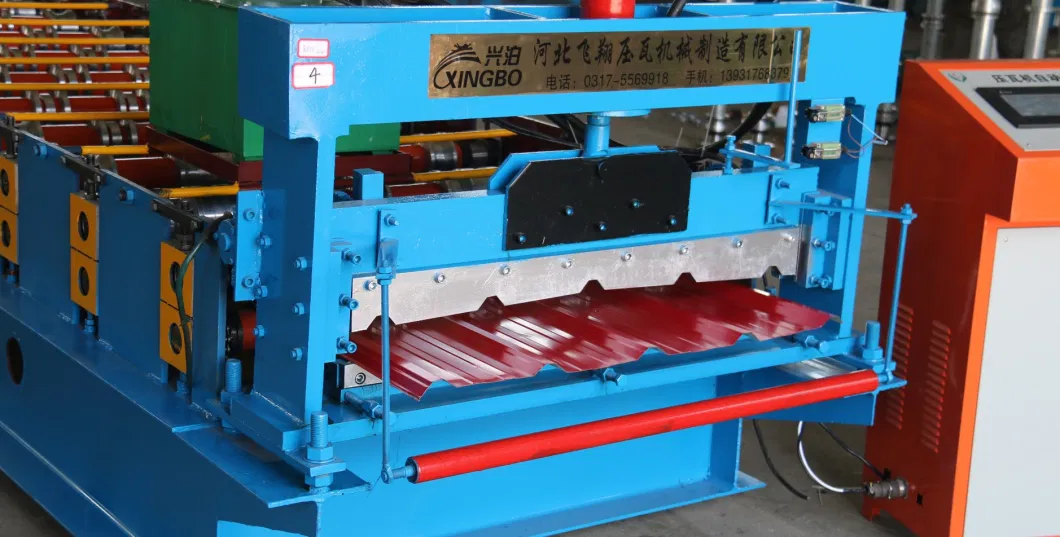 Different Thickness Ibr Sheet Roll Forming Machine Trapezoid Metal Steel Roof Making Machine Hydraulic Cutting Production Line