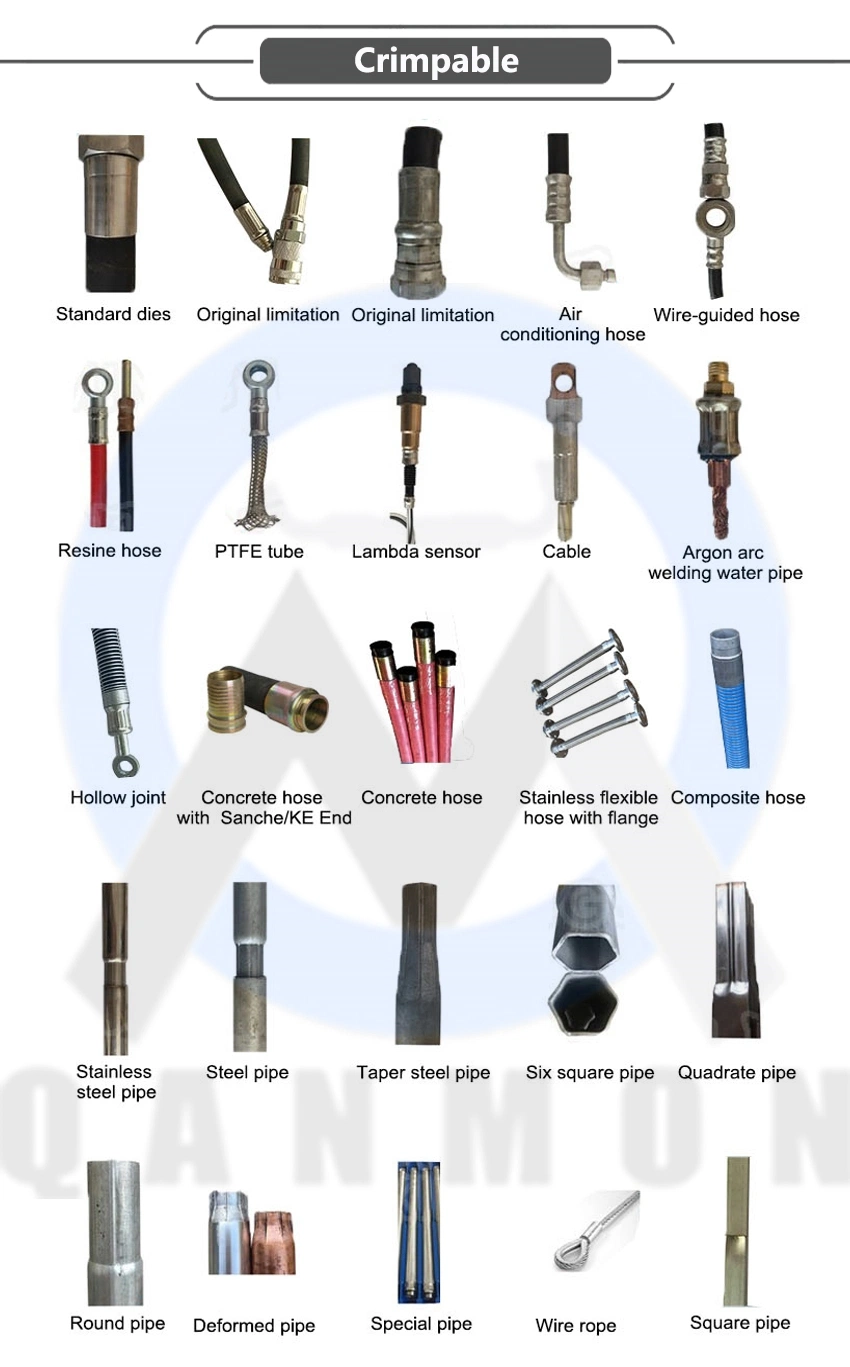 Manufacturer CE ISO Dx68 Dx69 Auto Hose Press High Pressure Rubber Hydraulic Hose Crimping Machine 1/4 to 2inch 4wire