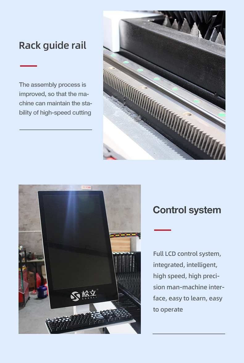 3000*1500mm Laser Cutting Machine 4000W High Power for Thick Steel Plate Cutting