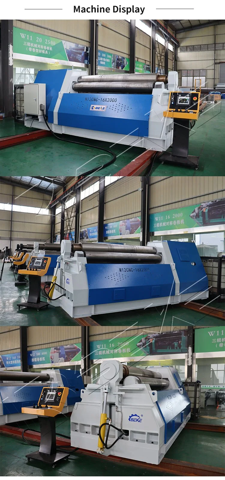 CNC W12 Series 4-Roller Hydraulic Plate Rolling Bending Machine W12-16X2000 Rolling Machine Price