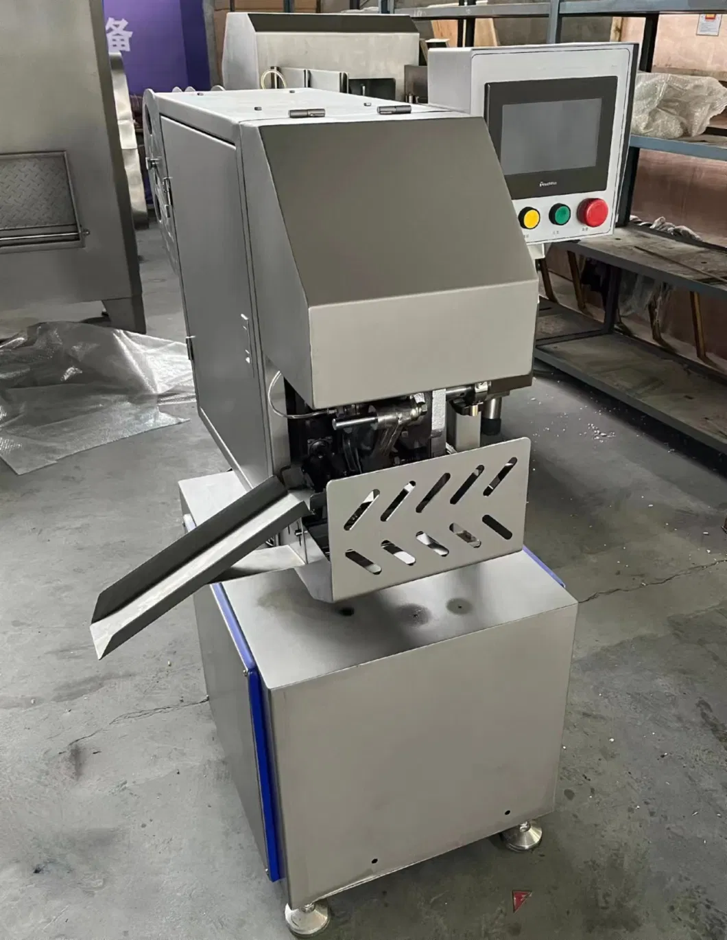 Industrial Automatic 3000 Sausages/H Bologna Hot Dog Maker/Smoke Oven/ Sausage Machine Price for Stuffing Making Stuffer Filling Meat Processing Cutting Mixing