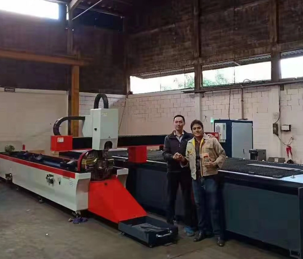 Two Table Fiber CNC Laser Sheet and Tube Cutting Steel Machine for Ms Ss Al Copper Alloy Carbon Mild Steel Plate and Pipe