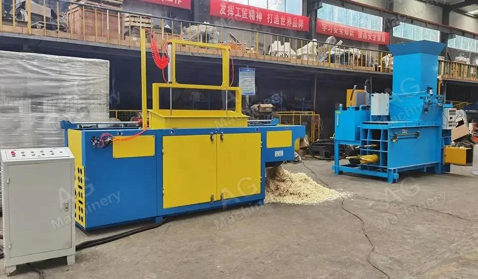 Sawdust Baler Machine Wood Shaving Hydraulic Press Bagging Machine for Sale