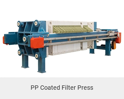 High Pressure Fully Automatic PP Coated Beam Filter Press for Chemical Slurry/Corrosion Resistance Filter Press Manufacturer