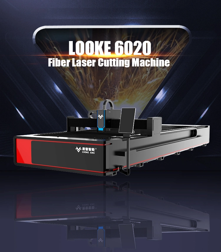 2060 CNC Stainless Steel Cutter 2000W 3000W 4000W 6000W Metal Sheet Feet Fiber Laser Cutting machine 2000*6000mm
